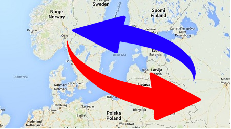 Transport from Norway to Russia and Russia to Norway. Shipping from Norway to Russia