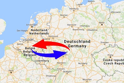 Transport Germany to Belgium. Shipping from Germany to Belgium.