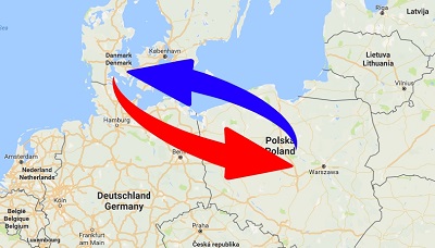 Transport Poland to Denmark. Shipping from Denmark to Poland.