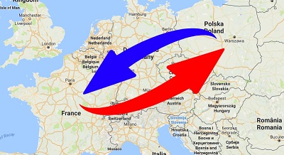 Transport Poland to France. Shipping from France to Poland.