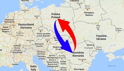 Transport Poland to Romania. Shipping from Romania to Poland.